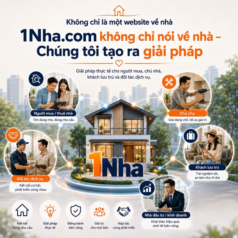 Không chỉ nói về nhà, chúng tôi tạo ra giải pháp